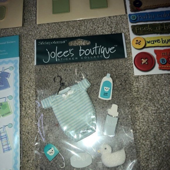 Baby Infant Scrapbooking Embellishments and Sticker Lot - Picture 4 of 7